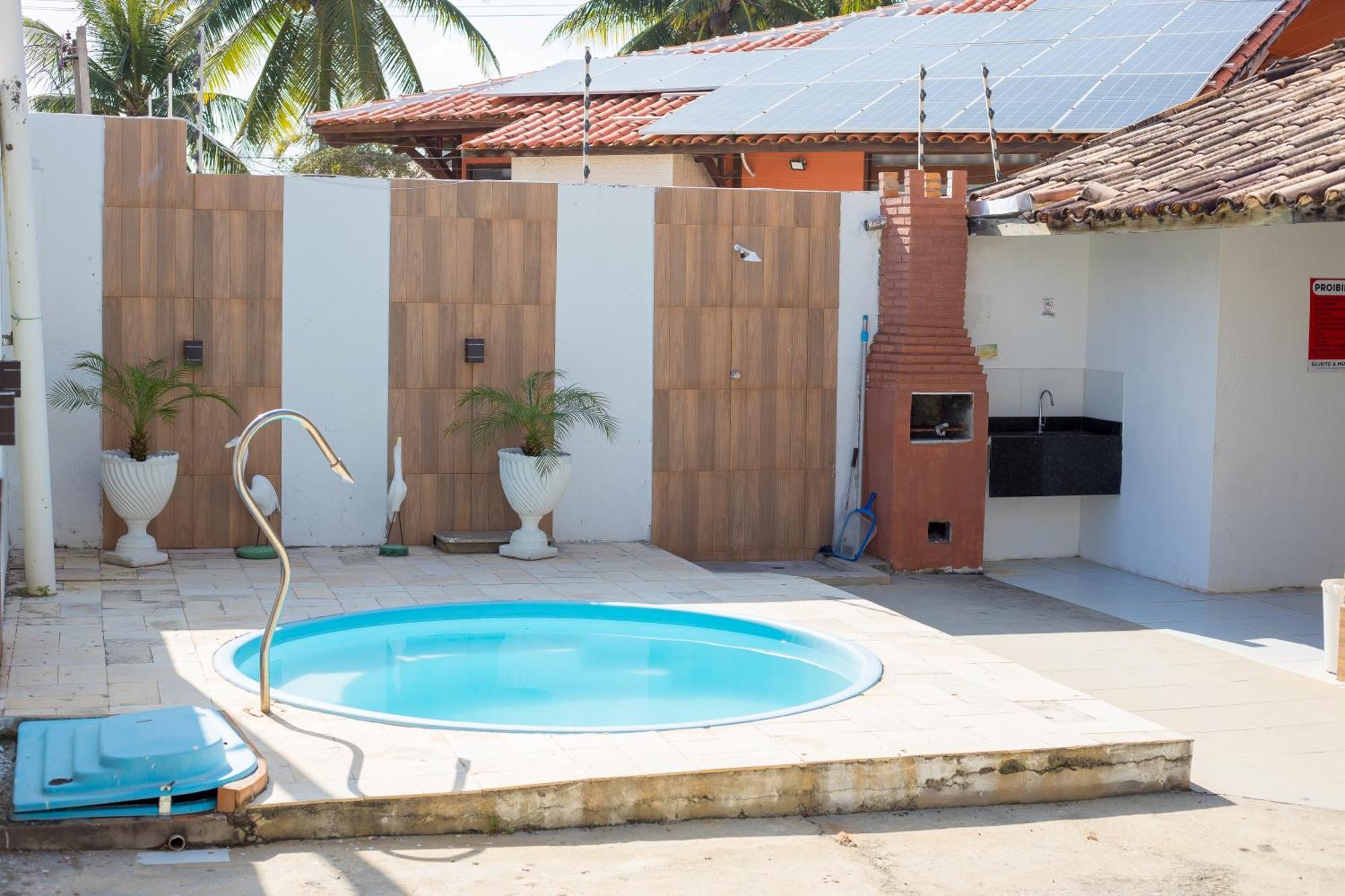 Casa Duplex Com 2 Suites Com Ar Condicionado ,100M Da Praia - Barra De Sao Miguel, A 8 Minutos Da Praia Do Gunga E A 3 Da Praia Bonita! Condominio Com Piscina E Churrasqueira! المظهر الخارجي الصورة